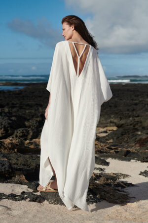 SELENE ORGANIC COTTON WHITE TUNIC - Slow fashion, women's cotton, linen and silk dresses and tunics