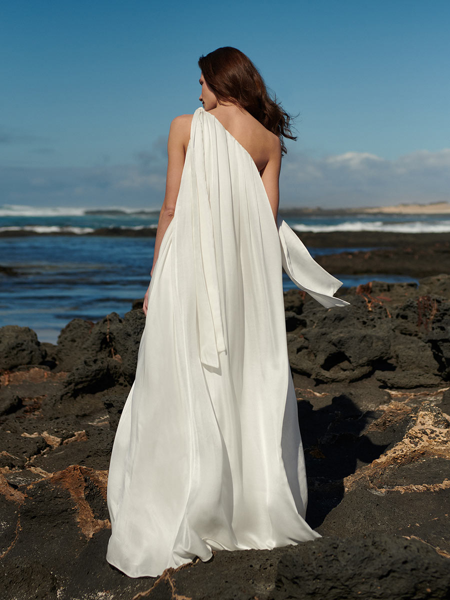 YHI SILK WHITE DRESS - Slow fashion, women's cotton, linen and silk dresses and tunics